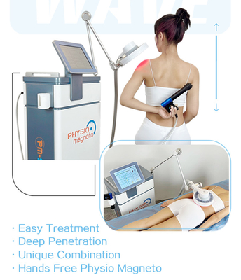 Máquina de la fisioterapia del magneto de la cosechadora EMTT de la onda de choque de ESWT con el sistema de la refrigeración por agua