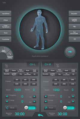 Dispositivo de la terapia de la onda expansiva de la terapia Machine/Ed 1000 de la onda de choque de los puntos del disparador del masaje de /Body de la terapia de la onda expansiva de Gainswave