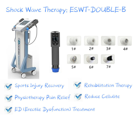 Las extremidades acústicas de la máquina 7 de la terapia de la onda de choque duelen a la gestión Jumper Knee