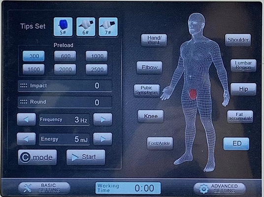 Máquina electromágnetica de la terapia de 7 cabezas para el alivio del dolor del cuerpo