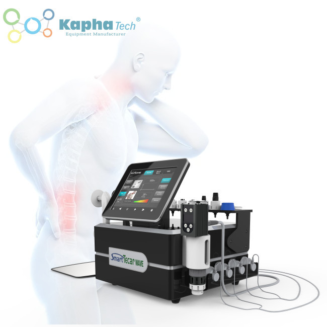 máquina 2 de la terapia de 450KHZ Tecar en 1 fisioterapia de la rehabilitación de la terapia eréctil de la onda de choque