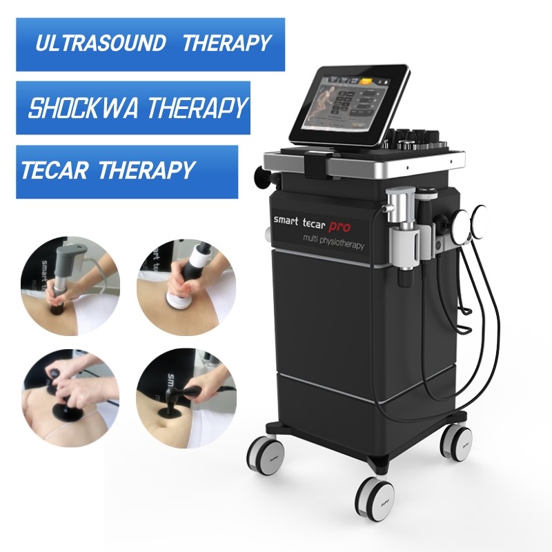Smart Tecar Pro Diathermy Tecar Therapy ESWT Máquina de fisioterapia de ondas de choque y ultrasonido para la fascia y el dolor corporal