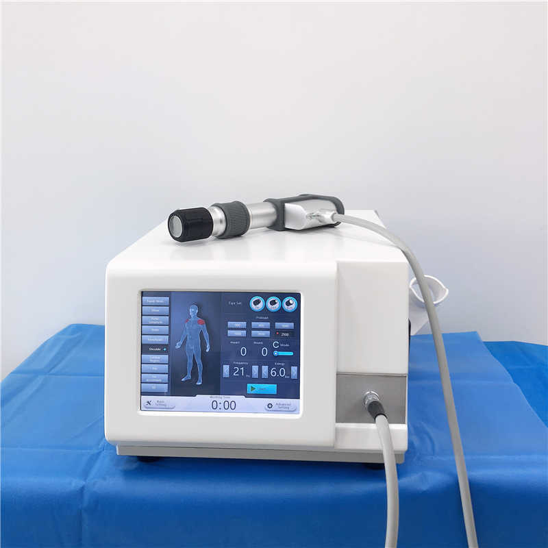 máquina del alivio del dolor 350W, dispositivo de la terapia de la onda de choque con el transmisor 12pcs