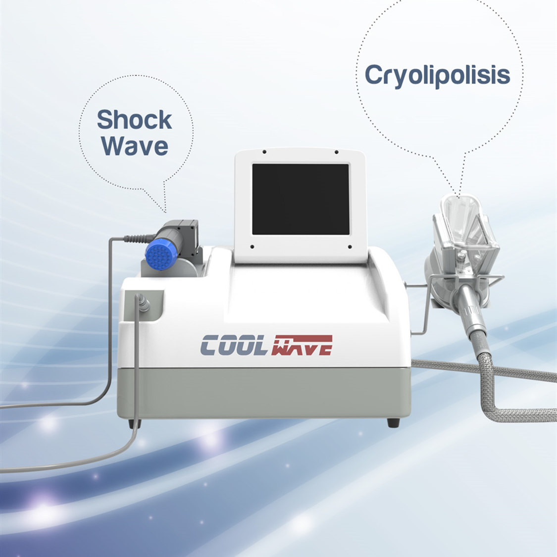 Máquina de congelación gorda de Cryolipolysis de la onda fresca para la reducción de las celulitis no invasor