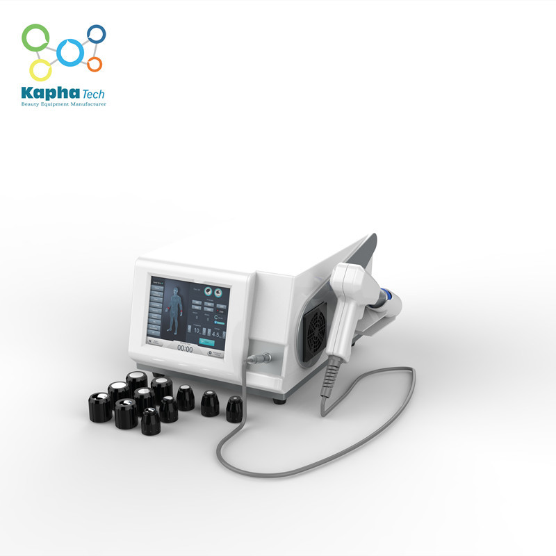 Máquina móvil de la terapia del dolor de espalda, equipo de la terapia de la onda de choque con la pantalla táctil de 8 pulgadas