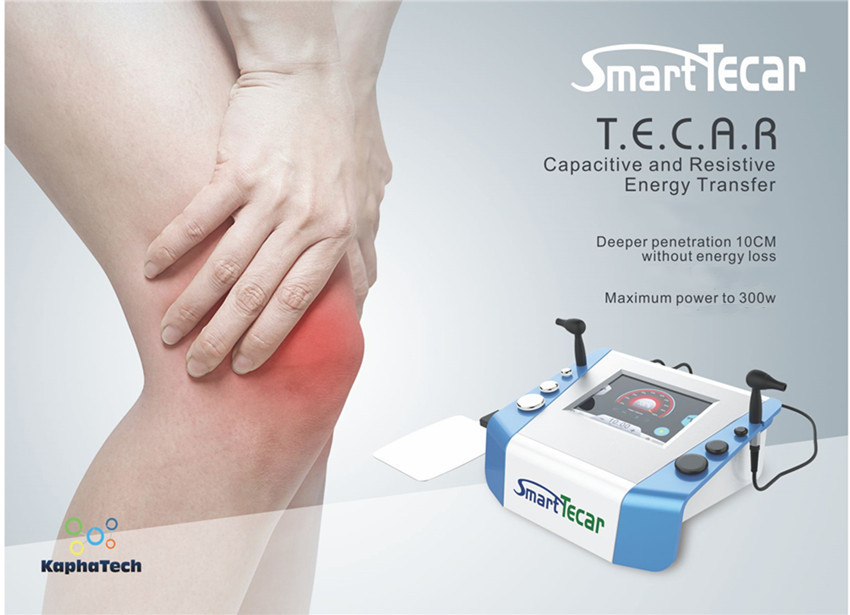 CET RET de la diatermia del RF del equipo de la terapia de 300khz Smart Tecar