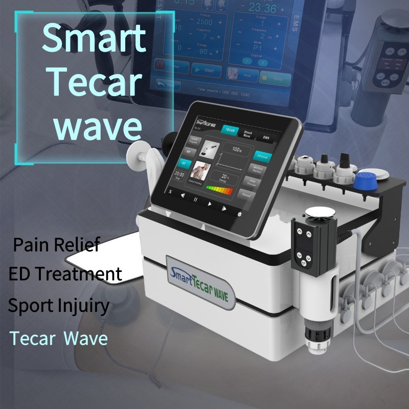 Lesión del deporte de la máquina de la terapia de Smart Tecar de la máquina de la terapia de la onda de choque del ED