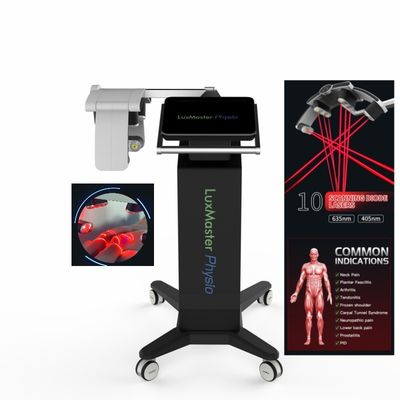 Máquina de la fisioterapia del laser del vidrio 3 405nm 635nm con 12,1 pulgadas de pantalla